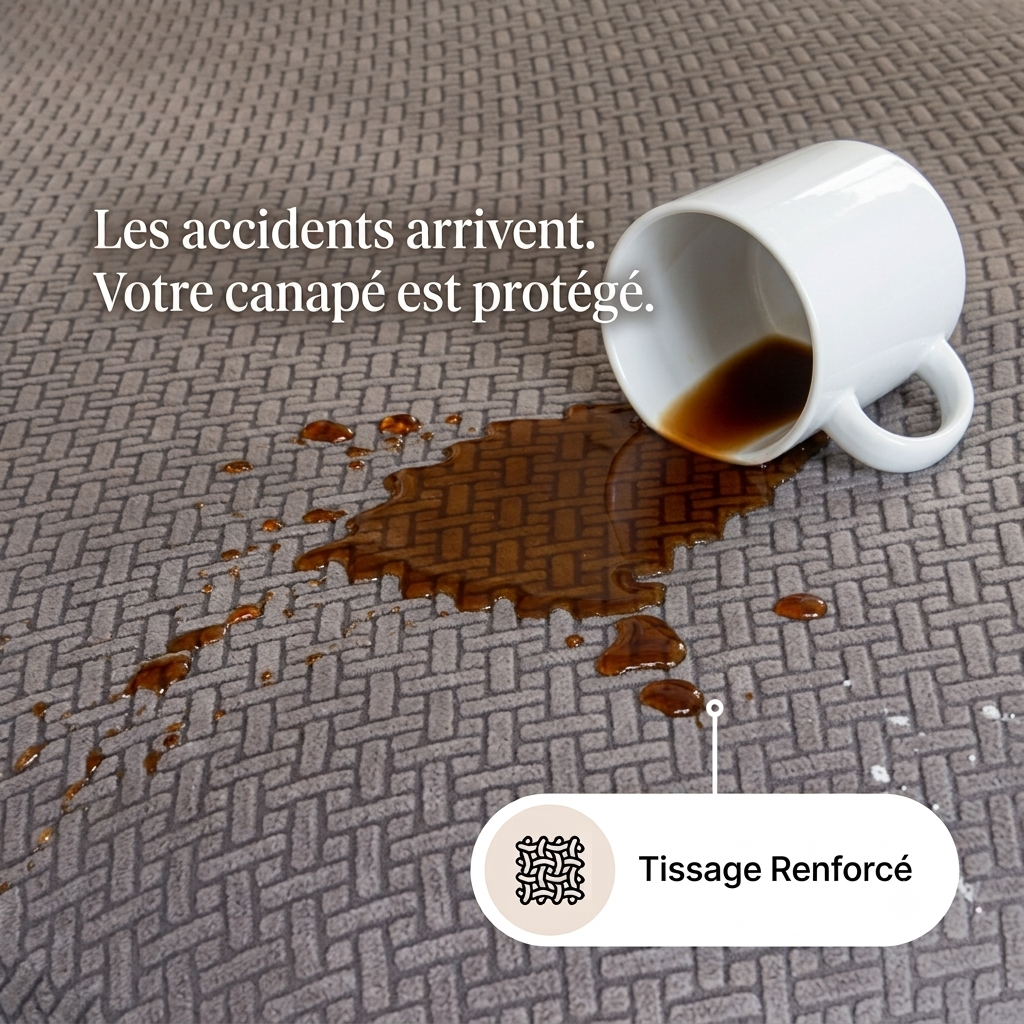 Housse Éclair — Housse de Coussin Canapé  - Anti-Glisse | Installation 10 Secondes
